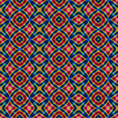 Mozaik kaleydoskop Dikişsiz desen doku arka plan gökkuşağı renkli