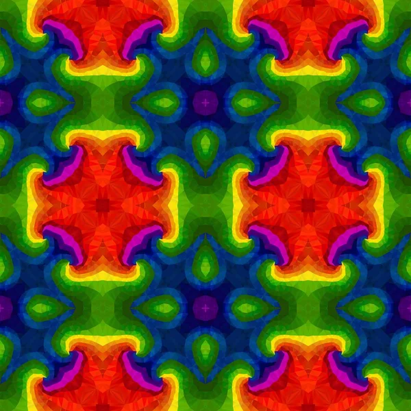 Мозаїчний калейдоскоп безшовний фон текстури візерунка повнокольоровий спектр — стокове фото