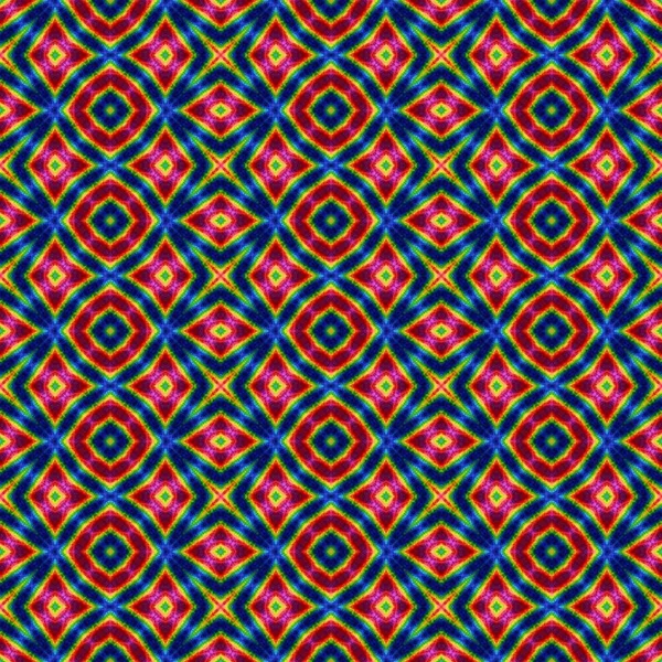 Mozaika kaleidoskop vzor bezešvé texturu pozadí duha barevné — Stock fotografie