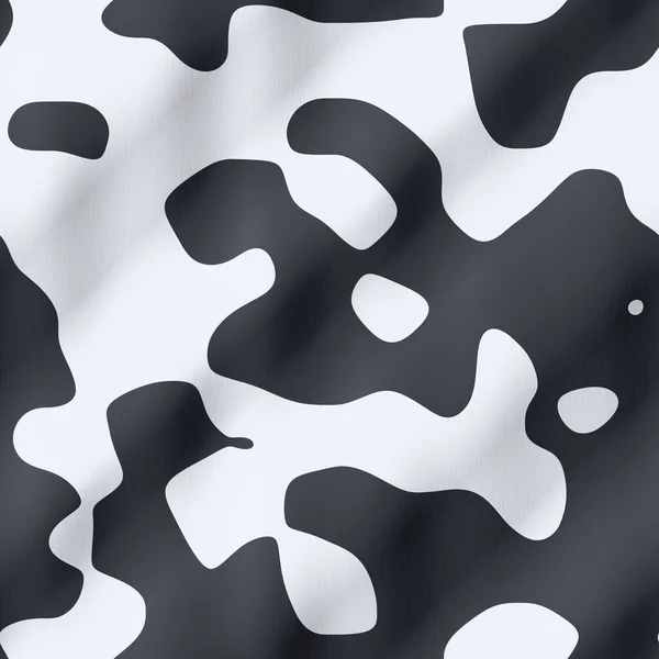 Inek ekose desenli siyah beyaz sorunsuz doku arka plan — Stok fotoğraf