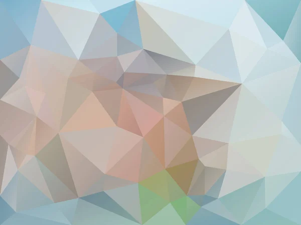 Vector abstracto irregular fondo polígono con un patrón de triángulo en azul pastel, rosa odl y beige multicolor — Vector de stock