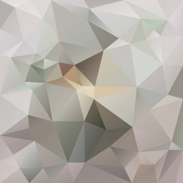 Vector abstracto fondo polígono irregular con un patrón de triángulo en color beige claro y gris — Vector de stock