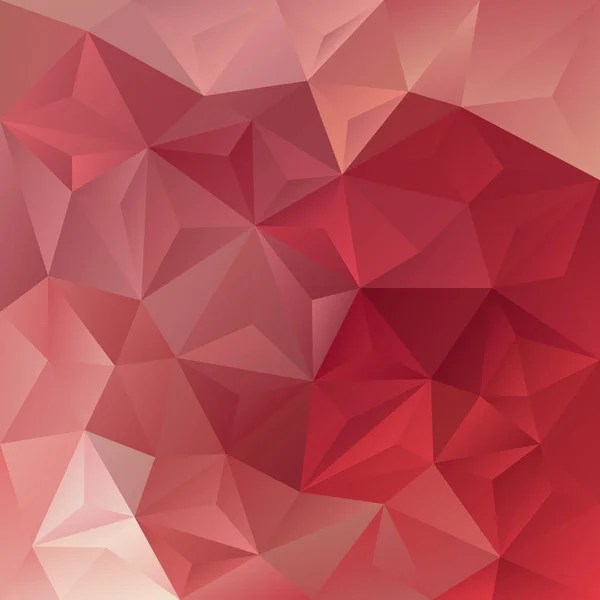 Vector abstracto fondo de polígono irregular con un patrón de triángulo en color rosa antiguo y rojo — Vector de stock