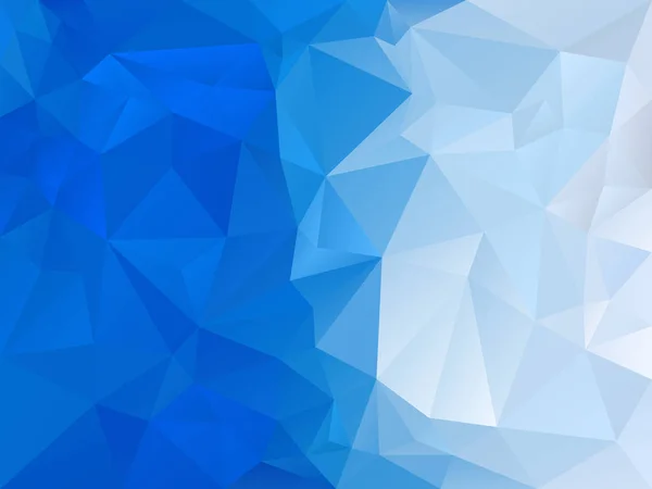 Vektor abstrakter unregelmäßiger Polygonhintergrund mit einem Dreiecksmuster in himmelblauer Farbe - diagonaler Verlauf — Stockvektor