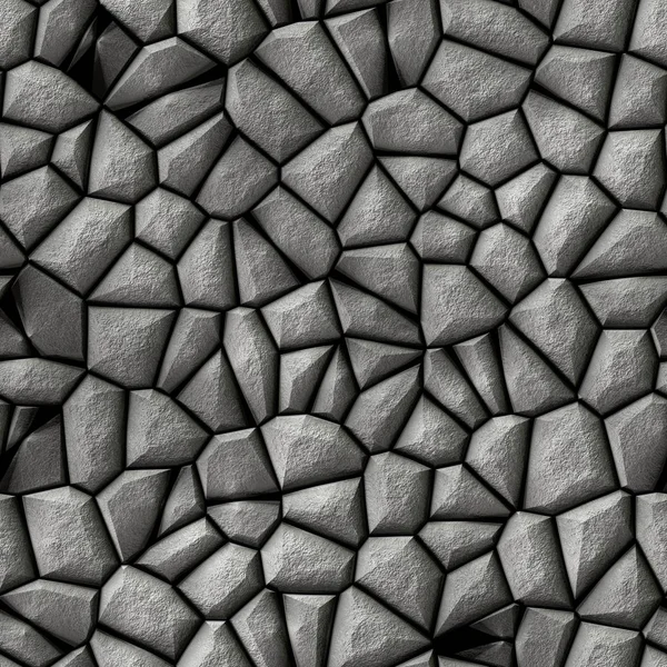 Pedras de paralelepípedos padrão de mosaico irregular textura sem costura fundo - pavimento luz cinza colorido — Fotografia de Stock