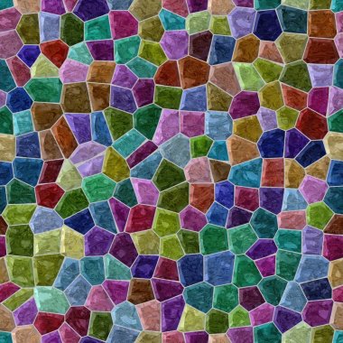 yüzey zemin Mermer Mozaik desen sorunsuz ile arka plan gri harç - tam renkli