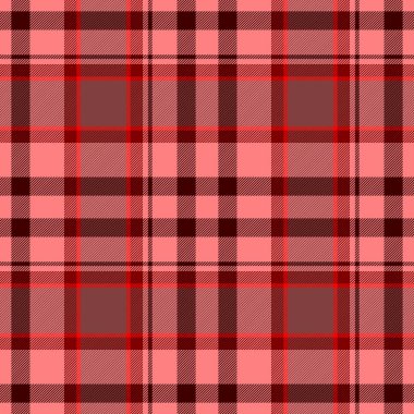 elmas tartan ekose kumaş Dikişsiz desen doku arka plan - çilek rengi kırmızı, pembe ve kahverengi kontrol