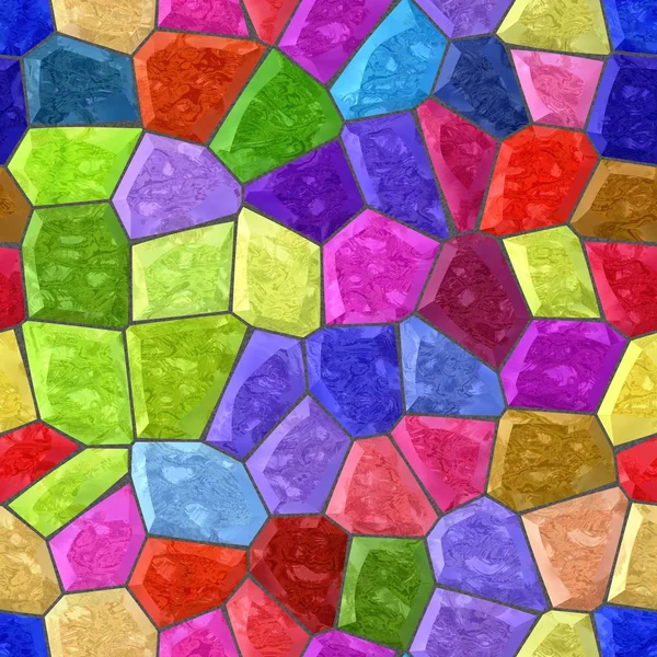 Piso de la superficie de mármol patrón de mosaico fondo sin costuras con lechada gris - espectro colorido — Foto de Stock