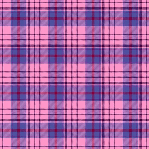 Check diamond tartan plaid fabric seamless pattern texture background - pink, blue, purple and violet color — Stock Photo, Image
