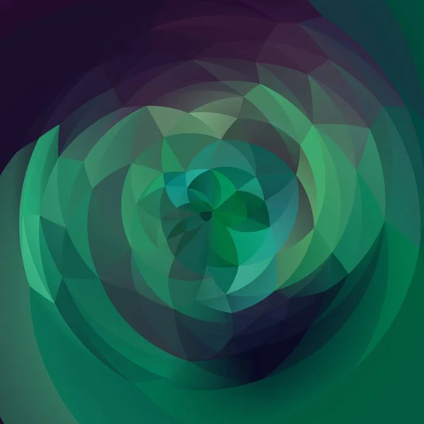 abstract modern art geometric swirl background - emerald green and purple colored