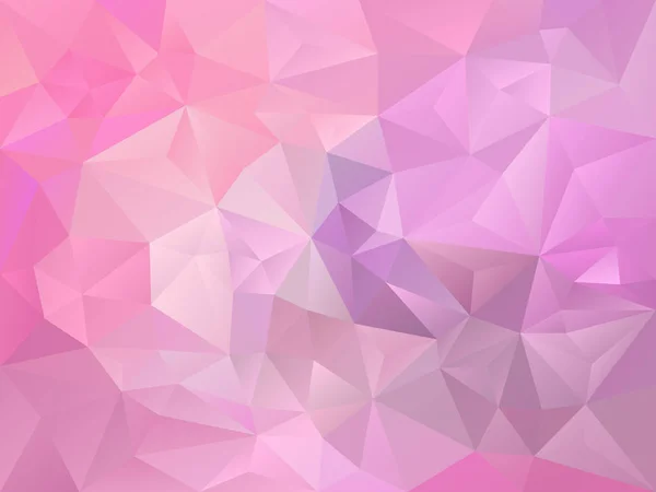 パステル ベビー ピンクと紫の色の三角形のパターンをベクトル不規則な多角形の抽象的な背景 — ストックベクタ