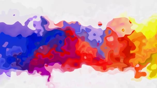 Vídeo de fondo animado abstracto manchado - colores de tira de arco iris — Vídeo de stock
