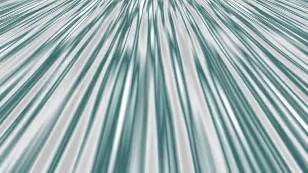 Animated running stripes background video - blue and green silver colors — Stock Video