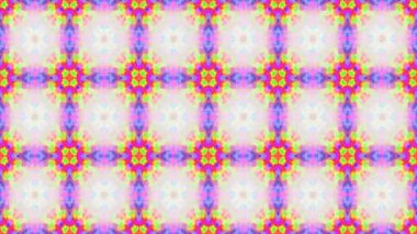 soyut animasyon kaleydoskop mozaik arka plan Videosu - hafif pastel renkler renkler