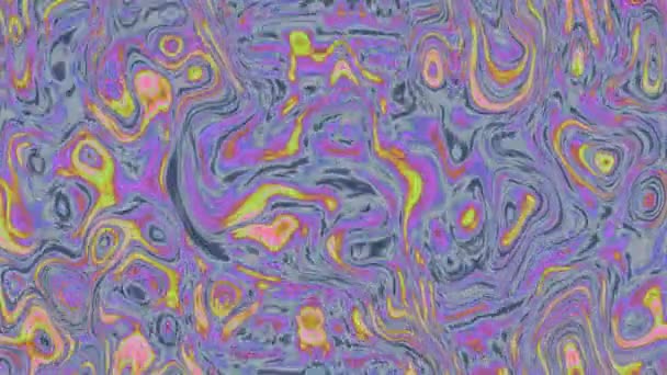 Abstracto animado manchado fondo de vídeo - azul púrpura multicolores — Vídeo de stock