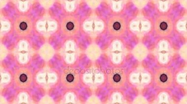 animasyonlu değişen kaleydoskop mozaik arka plan Videosu - retro tatlı pembe ve kırmızı renkler