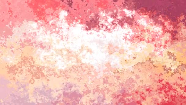 Abstrato animado vídeo de fundo manchado - cores rosa pastel e laranja — Vídeo de Stock