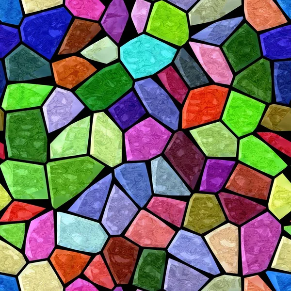 Oppervlakte grond marmeren mozaïek patroon naadloze achtergrond met zwarte specie - volledige kleurenspectrum — Stockfoto