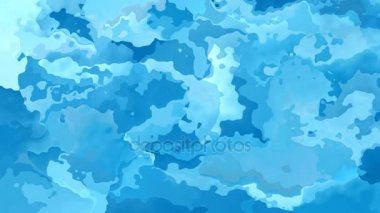 soyut animasyonlu arka plan sorunsuz döngü Videosu - gök mavisi renkleri lekeli