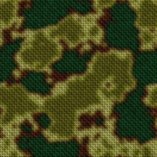 Masque militaire sans couture motif texture arrière-plan - tissu - couleurs kaki, vert et brun — Photo