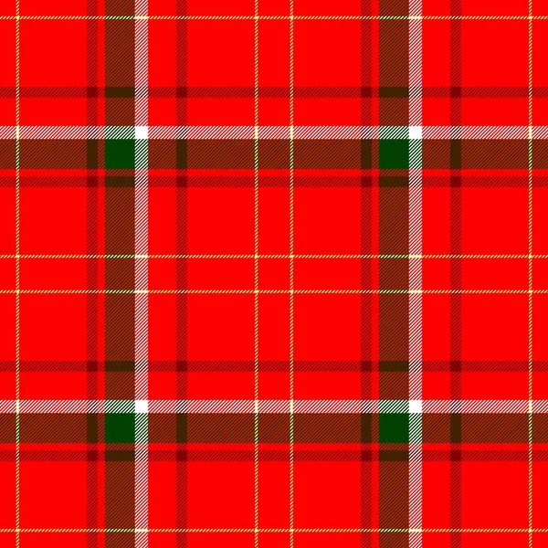Carreaux de diamant tartan écossais tissu sans couture motif texture fond - couleur rouge, vert et jaune — Photo