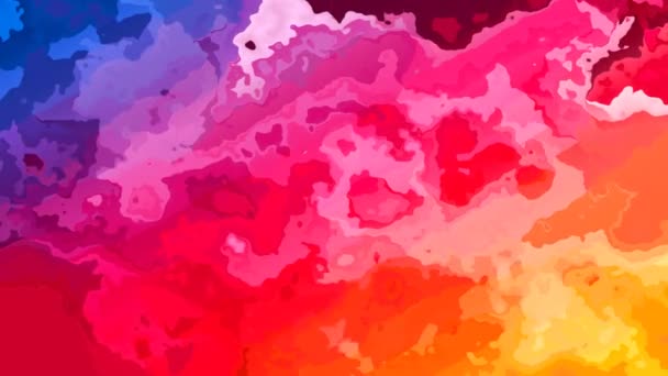 Animierte gefärbte Hintergrund nahtlose Schleife Video - blau, rot, rosa und orange Farben — Stockvideo