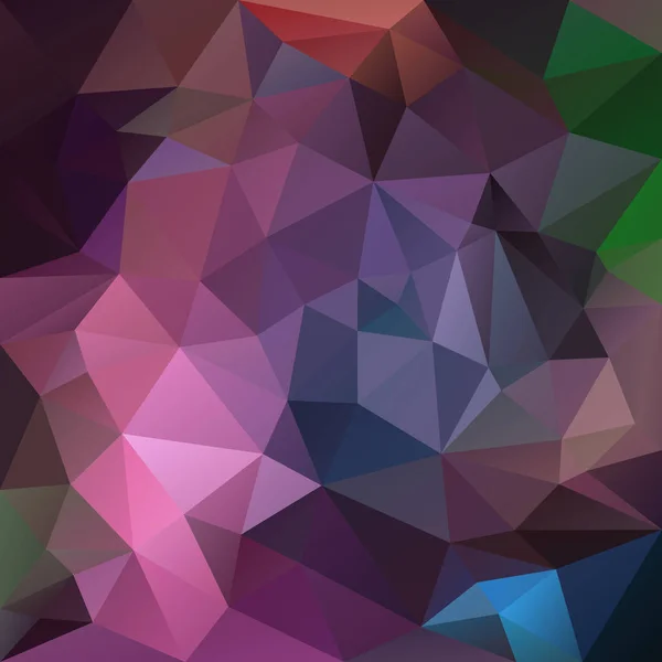 Векторный абстрактный неправильный многоугольник фон с треугольным рисунком в фиолетовом, фиолетовом, розовом, зеленом и синем цвете — стоковый вектор