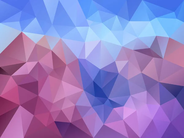 Vector abstract irregular polygon background with a triangle pattern in llight lavender purple, violet, pink and sky blue color — Stock Vector