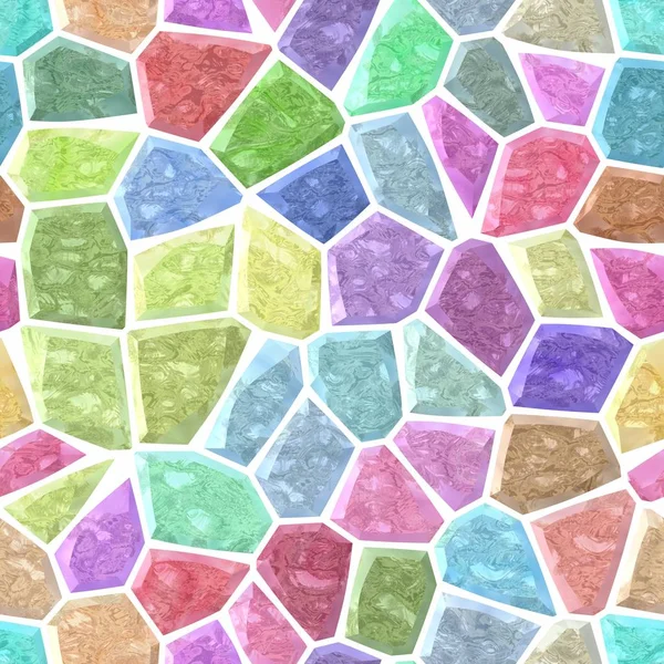 Oberfläche Boden Marmor Mosaik Muster nahtlosen Hintergrund mit weißem Fugenmörtel - leichte süße Pastell Farbspektrum — Stockfoto