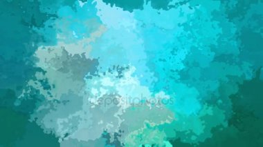 soyut animasyonlu arka plan sorunsuz döngü Videosu - turkuaz mavi su lekeli