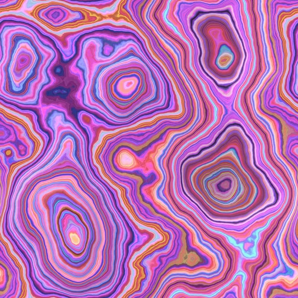 Mármol ágata piedra sin costura patrón textura fondo - rosa caliente, púrpura lavanda, azul bebé y multicolor - superficie lisa — Foto de Stock