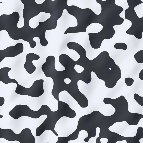 Cow plaid fabric seamless pattern texture background - black and white color — Stock Photo, Image