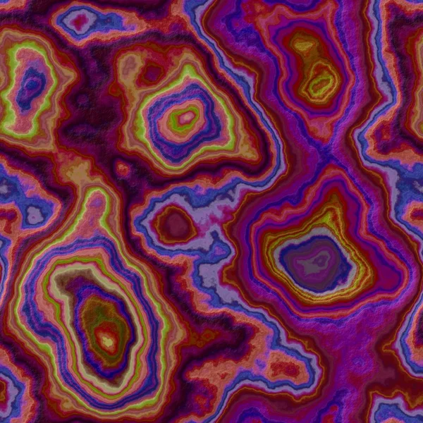 Mármol ágata pétrea patrón sin costura textura de fondo - púrpura, violeta, rosa, azul y verde de color - superficie rugosa — Foto de Stock