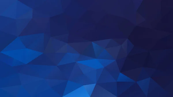 Vector abstracto irregular fondo poligonal - triángulo bajo patrón de poli - zafiro medio color azul — Vector de stock
