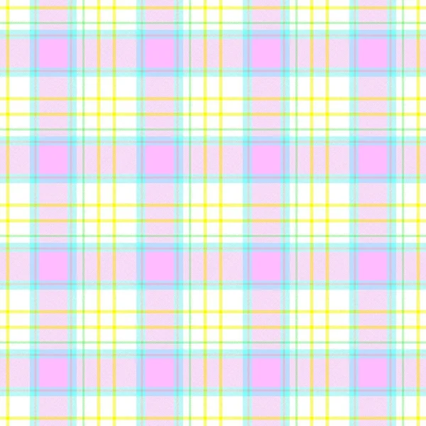 Проверьте шотландскую клетчатую ткань шотландского шотландского шотландского цвета бесшовный узор текстуры фона - светлый милый пастельный цвет — стоковое фото