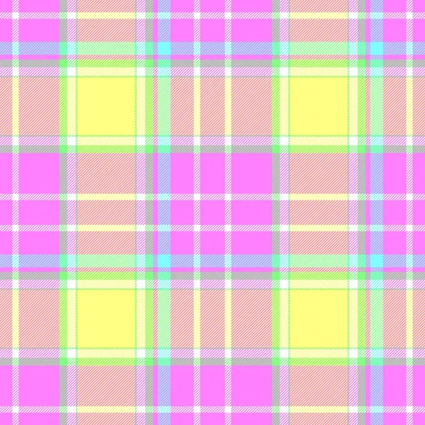 Vérifier diamant tartan plaid scotch tissu sans couture motif texture arrière-plan - adorable couleur pastel — Photo