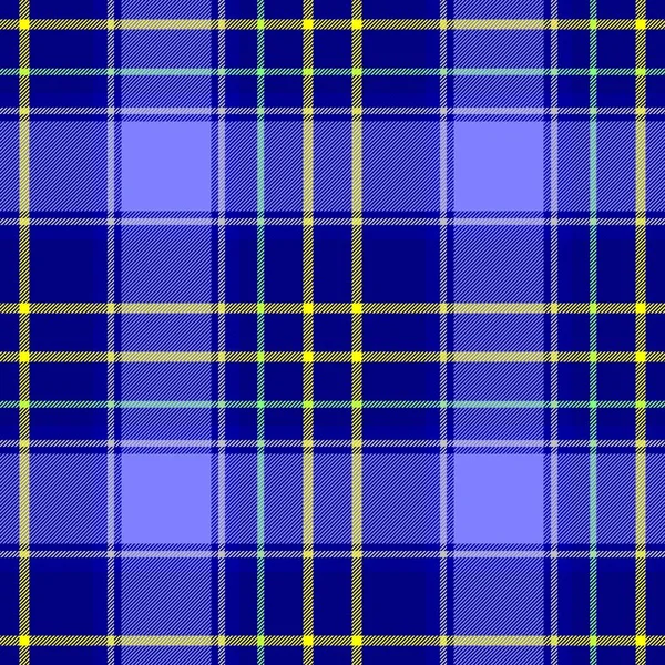 Carreaux de diamant tartan écossais tissu motif sans couture texture arrière-plan - couleur bleu royal, jaune et vert — Photo