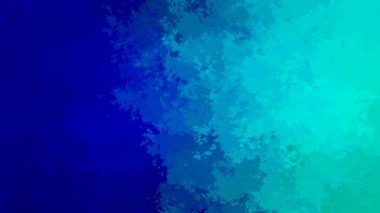 soyut animasyonlu arka plan sorunsuz döngü video - suluboya efekti - mavi mavi Turkuaz rengi lekeli