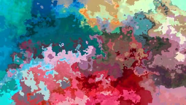 Abstract Geanimeerde Achtergrond Naadloze Loops Video Aquarel Effect Volledige Kleuren — Stockvideo