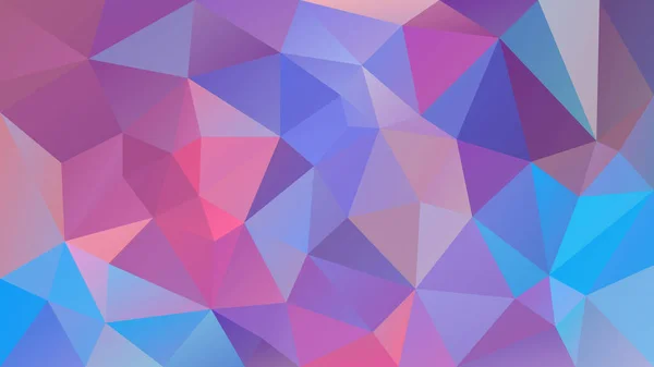 Vector abstracto irregular fondo poligonal triángulo bajo patrón de poli lindo bebé rosa, azul, púrpura y violeta — Vector de stock