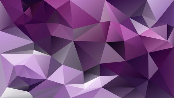 抽象的な不規則な多角形の背景 - 三角形の低ポリ パターン - 鮮やかなウルトラ バイオレット、濃い紫とラベンダー色をベクトルします。 — ストックベクタ
