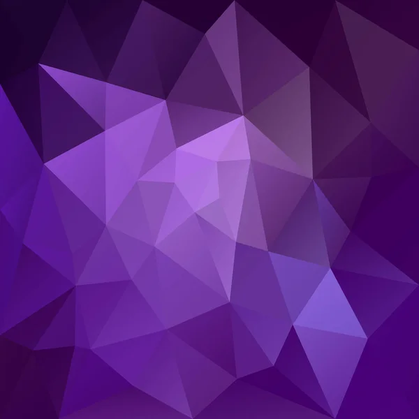 ベクトル抽象的な不規則な多角形正方形背景 - 三角形の低ポリ パターン - 紫、ラベンダー、ウルトラ バイオレット色 — ストックベクタ