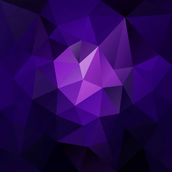 Vektor absztrakt szabálytalan sokszög tér - háromszög alacsony poly minta - sötét kék, lila, ultra violet és a levendula, Háttérszín — Stock Vector