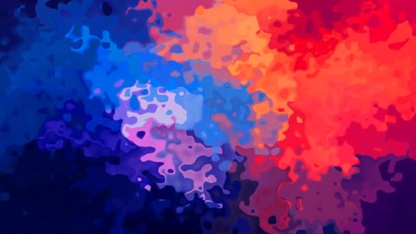 Абстрактний Анімований Вітражний Фон Безшовний Цикл Відео Акварельний Ефект Спектр — стокове відео