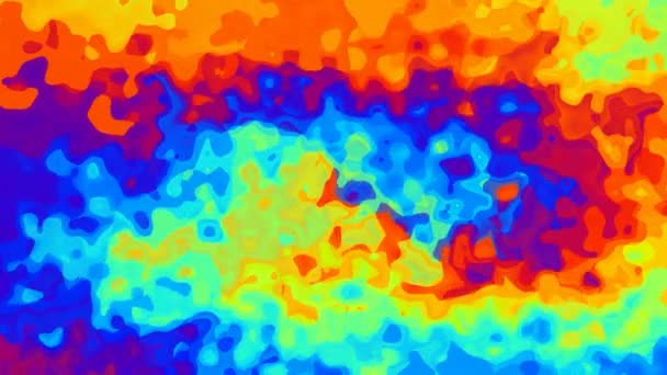 Resumo Animado Manchado Fundo Sem Costura Loop Vídeo Efeito Aquarela — Vídeo de Stock