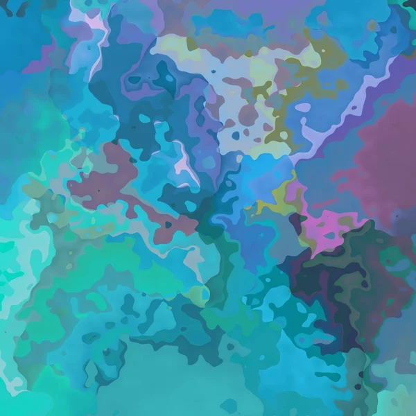 Abstrakt färgade mönster textur blå, grön, turkos och lila bakgrundsfärg - modern målning konst - vattenfärgseffekt — Stockfoto