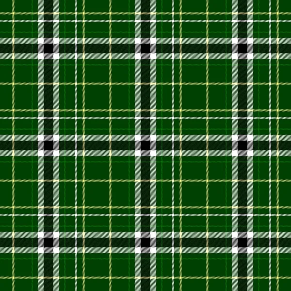 Проверить шотландскую клетчатую ткань шотландского шотландского цвета бесшовный узор текстуры фона - зеленый, белый, желтый и черный цвет — стоковое фото