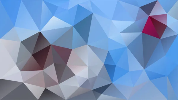 抽象的な不規則な多角形の背景 - 三角形の低ポリ パターン - 空のグレー、青とマゼンタの色をベクトルします。 — ストックベクタ
