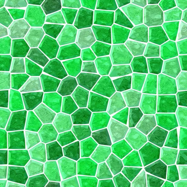 床大理石モザイク パターン シームレスな背景と白いグラウトの表面 - 緑の色を強調 — ストック写真