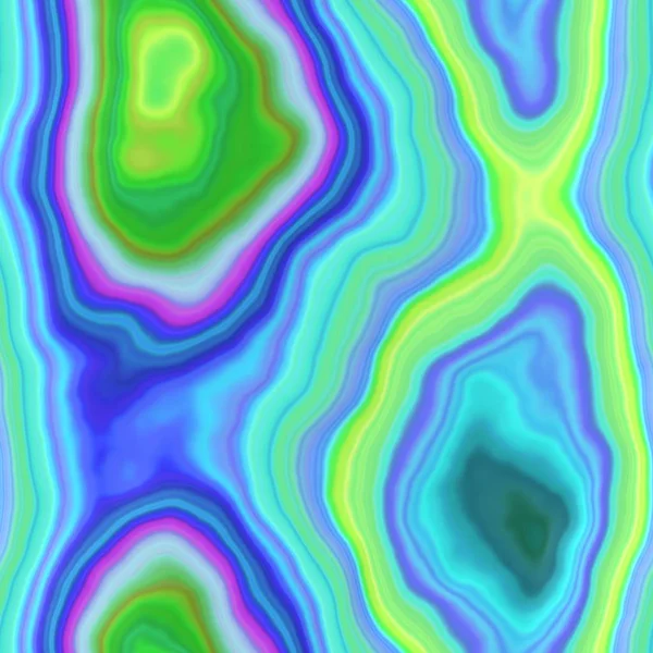 Marmor agat steniga sömlösa mönster textur bakgrund - ljus blå grön rosa lila gula färger - slät yta — Stockfoto